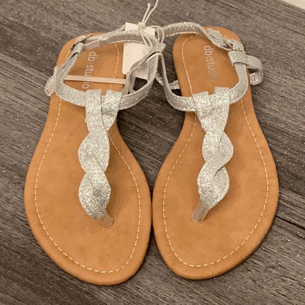 DB Studios metallic sandals
